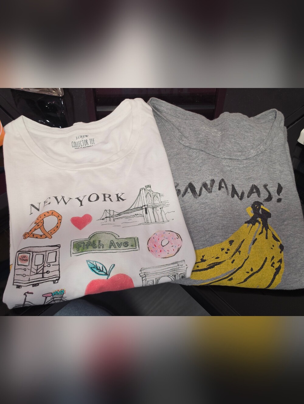 J.Crew 100% Cotton Graphic Collector Tee Bundle Women's Size XL